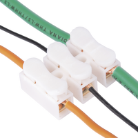 Conector tipo PUSH de 3 Contactos / Para una Conexión Rápida / Puentes de Cables