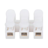 Conector tipo PUSH de 3 Contactos / Para una Conexión Rápida / Puentes de Cables
