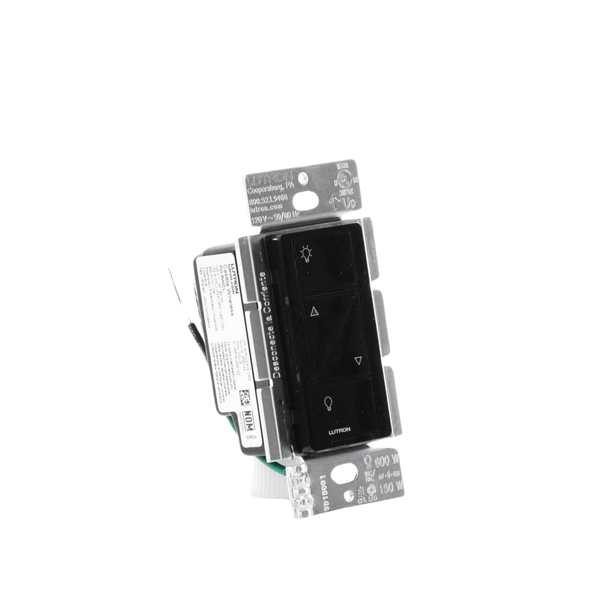 (Caseta Wireless) Atenuador de pared. Aumenta/Disminuye Intensidad de Iluminación. No requiere cable neutro. 150W LED / 600W INC/HAL