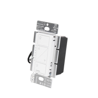 (Caseta Wireless) Atenuador de pared. Aumenta/Disminuye Intensidad de Iluminación.  No requiere cable neutro. 150W LED / 600W INC/HAL