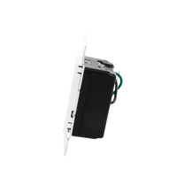 (Caseta Wireless) Atenuador de pared. Aumenta/Disminuye Intensidad de Iluminación.  No requiere cable neutro. 150W LED / 600W INC/HAL