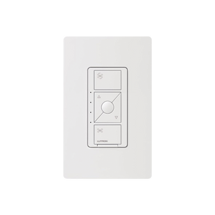 (Caseta Wireless) Control de velocidad inalámbrico para ventilador de techo, un solo polo.