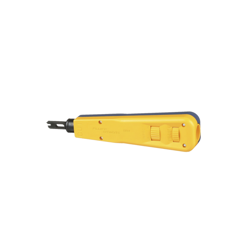 Herramienta de Impacto, con Cuchilla para Terminación de Conectores 110 IDC, Color Amarillo - Fluke Networks