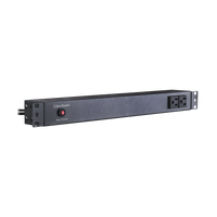 PDU Básico Para Distribución de Energía, Con 8 Tomas NEMA 5-15R Traseras y 2 Tomas 5-15R Frontales, 1UR, 15 Amp, 120 Vca