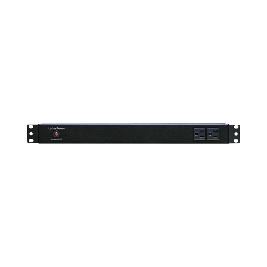 PDU Básico Para Distribución de Energía, Con 8 Tomas NEMA 5-15R Traseras y 2 Tomas 5-15R Frontales, 1UR, 15 Amp, 120 Vca