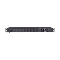 PDU Switchable por Toma, Para Distribución de Energía, Entrada 120 Vca NEMA 5-15P, Con 8 Salidas NEMA 5-15R, Horizontal 19in, 1UR