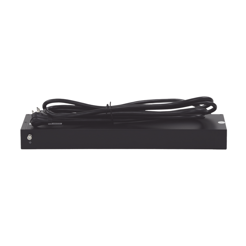 PDU Switchable por Toma, Para Distribución de Energía, Entrada 120 Vca NEMA 5-15P, Con 8 Salidas NEMA 5-15R, Horizontal 19in, 1UR