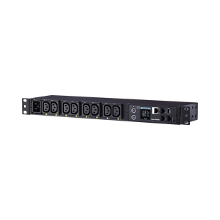 PDU Switchable y Monitoreable por Toma, para Distribución de Energía, Entrada 200-240 Vca NEMA L6-20P, Con 8 Salidas C13, Horizontal 19in, 2UR
