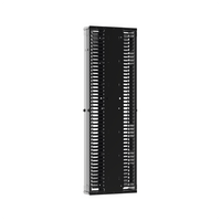 Organizador Vertical PatchRunner™ Mejorado, Doble (Frontal y Posterior), Para Rack Abierto de 45 Unidades, 12in de Ancho, Color Negro