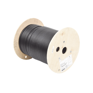 Bobina de Cable Planta Externa con Gel, de 4 Pares, Cat6A, Blindado F/UTP, Color Negro, 305 Metros (1000 Pies)