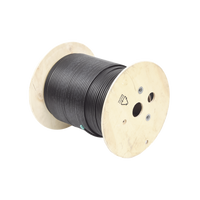Bobina de Cable Planta Externa con Gel, de 4 Pares, Cat6A, Blindado F/UTP, Color Negro, 305 Metros (1000 Pies)