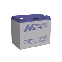 Batería 12V, 58AH, Para Respaldo, Serie PHR, Tecnologías AGM/VRLA, 5 Años Vida Útil, Terminales M6, Reconocida UL