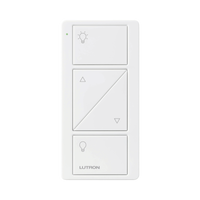 Control remoto PICO 3 botones encender/apagar, subir/bajar intensidad, color blanco, complemente con un atenuador Caseta, RA2, RadioRa2.