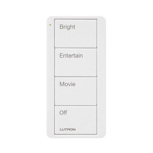 Control inalambrico PICO, 4 botones para con escenas ya predefinidas y grabado.