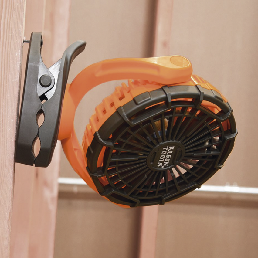 Ventilador Inalámbrico-Portátil Recargable Ideal para el Trabajo. Montable por Pinza o por Potentes Imanes. Incluye cable USB-C