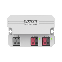 Adaptador/  12 Vcc / 2 Amperes / Terminales de entrada para Vca en 2 pines / 2 salidas para Vcc en 2 pines