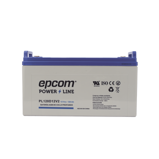 Batería de respaldo 12 120 Ah AGM | Certificada UL94-HB Retardo a la flama básica | Ciclo profundo | Para uso en aplicaciones fotovoltaicas y de emergencia | Terminales T4