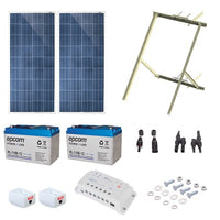 Kit Solar de 28 W con PoE Pasivo 24 Vcc para 2 Radios de Ubiquiti airMAX, Cambium ePMP