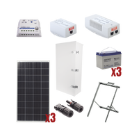 Kit Solar de 35 W con PoE 802.3af y PoE Pasivo 24 Vcc para una Cámara IP y un Radio Ubiquiti airMAX o Cambium ePMP.