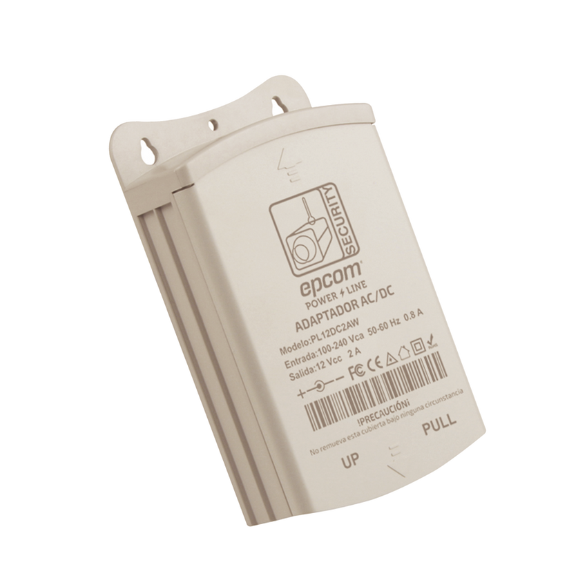 Fuente de Poder para Exterior / 12 Vcc / 2 Amp / 1 Salida / Voltaje de Entrada de 100 - 240 VCA