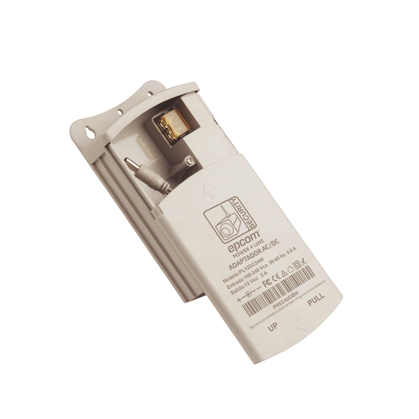 Fuente de Poder para Exterior / 12 Vcc / 2 Amp / 1 Salida / Voltaje de Entrada de 100 - 240 VCA