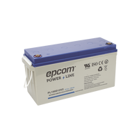 Batería de respaldo 12 V 150 Ah AGM | Certificada UL94-HB Retardo a la flama básica | Ciclo profundo | Para uso en aplicaciones fotovoltaicas y de emergencia | Terminales T5