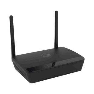 Router residencial cnPilot r195P de alta cobertura, doble banda, 2x puertos ATA, 1x puerto WAN con salida PoE para alimentar suscriptor Cambium