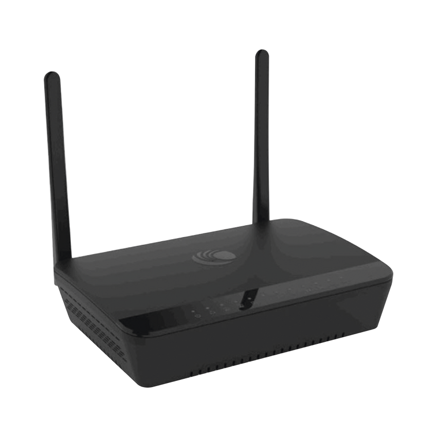 Router residencial cnPilot r195P de alta cobertura, doble banda, 2x puertos ATA, 1x puerto WAN con salida PoE para alimentar suscriptor Cambium