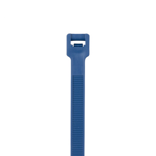 Cincho Pan-Ty® 203mm largo x 3.4mm ancho, Intermedio de Polipropileno y Metal Detectable, Color Azul Oscuro. 100 Piezas