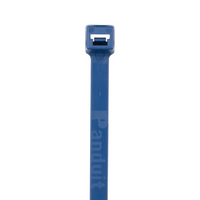 Cincho Pan-Ty® 203mm largo x 3.4mm ancho, Intermedio de Polipropileno y Metal Detectable, Color Azul Oscuro. 100 Piezas