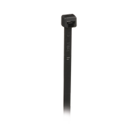Cincho de Nylon 6.6, 203mm largo x 3.6mm ancho, Color Negro. Paquete de 1000 Piezas