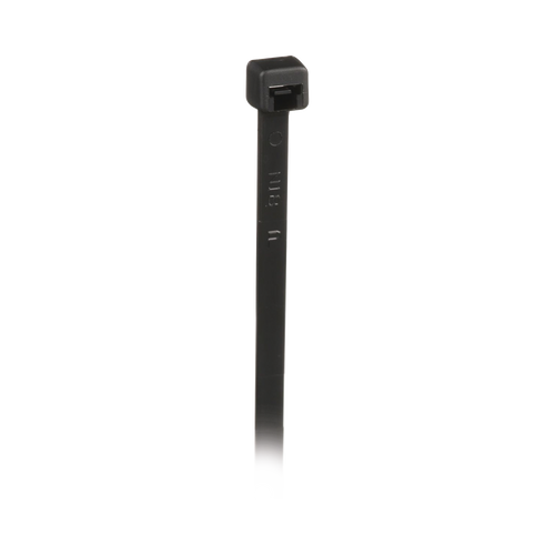 Cincho de Nylon 6.6, 203mm largo x 3.6mm ancho, Color Negro. Paquete de 1000 Piezas