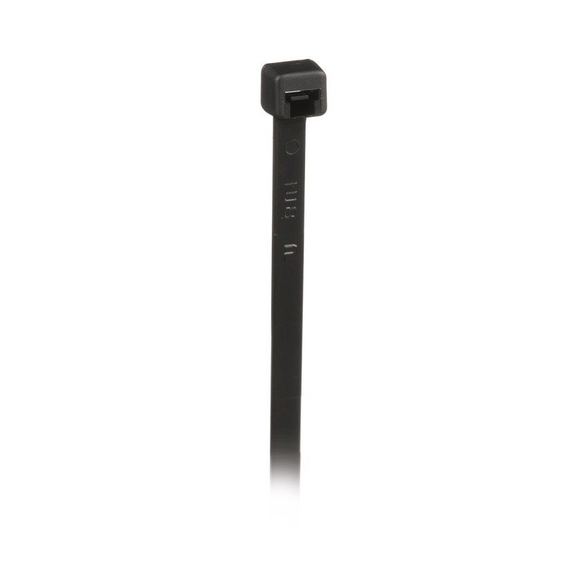 Cincho de Nylon 6.6, 203mm largo x 3.6mm ancho, Color Negro. Paquete de 1000 Piezas