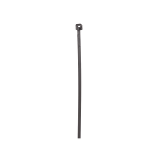 Cincho de Nylon 6.6 de Bloqueo, 203 mm largo x 2.5mm ancho, Color Negro, Exterior Resistente a Rayos UV, Paquete de 100pz