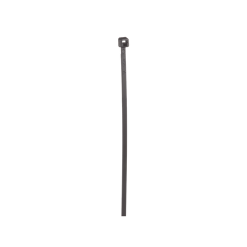 Cincho de Nylon 6.6 de Bloqueo, 203 mm largo x 2.5mm ancho, Color Negro, Exterior Resistente a Rayos UV, Paquete de 100pz