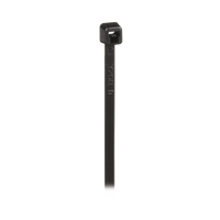 Cincho de Nylon 6.6 de Bloqueo, 203 mm largo x 2.5mm ancho, Color Negro, Exterior Resistente a Rayos UV, Paquete de 1000pz
