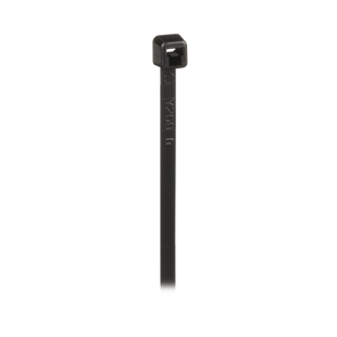 Cincho de Nylon 6.6 de Bloqueo, 203 mm largo x 2.5mm ancho, Color Negro, Exterior Resistente a Rayos UV, Paquete de 1000pz