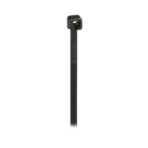 Cincho de Nylon 6.6 de Bloqueo, 203 mm largo x 2.5mm ancho, Color Negro, Exterior Resistente a Rayos UV, Paquete de 1000pz