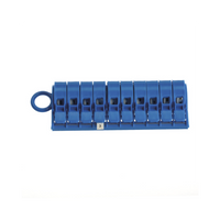 Dispensador de Etiquetas Marcadoras, Con Rollos Pre-Impresos con Números 0-9, de 2.4 Metros (7.87 Pies), Color Blanco