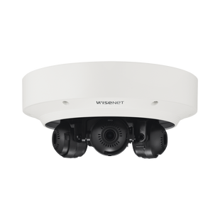 Cámara IP Multisensor 6MP ( 3 Sensores de 2MP) WDR 150 DB, Lente Motorizado 3 - 6 MM /  HPOE / IP66 / IK10 / NEMA 4X
