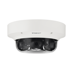 Cámara IP Multisensor 6MP ( 3 Sensores de 2MP) WDR 150 DB, Lente Motorizado 3 - 6 MM /  HPOE / IP66 / IK10 / NEMA 4X