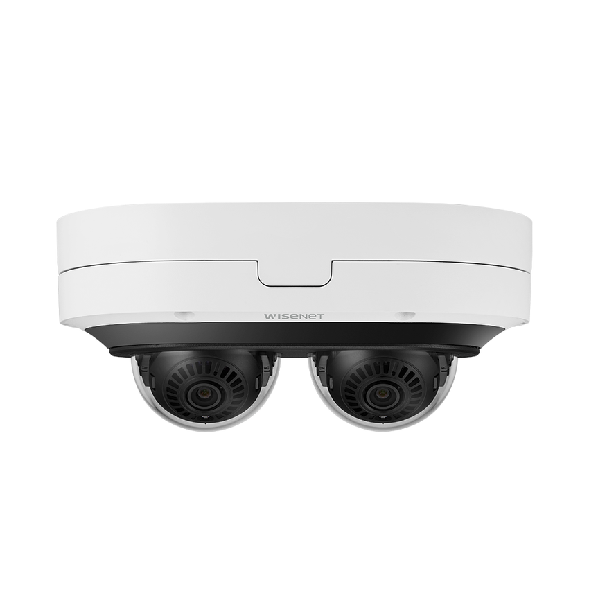 Camara Multi sensor IP 6MP x 2 CH con Inteligencia Artificial / Lente Mot.  3.54 a 6.69mm / WDR 120dB / H.265 / RanuraSD / Protección IP67 IK10 NEMA4X / IR 25m