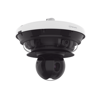 Cámara IP Multisensor 34MP (4 sensores 4K) con lentes motorizados / PTZ 2 MP 40X / Hasta 2 tarjetas MicroSD de 512GB / WDR de hasta 150dB / IP66 / IK10 / autoseguimiento / Inteligencia artificial para eventos
