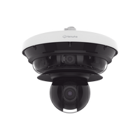 Cámara IP Multisensor 34MP (4 sensores 4K) con lentes motorizados / PTZ 2 MP 40X / Hasta 2 tarjetas MicroSD de 512GB / WDR de hasta 150dB / IP66 / IK10 / autoseguimiento / Inteligencia artificial para eventos