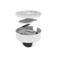 Cámara Domo 2MP Solid EDGE / Wisenet WAVE embebido / Antivandalica / Lente Motorizado de 4.38  A 9.33mm / P-Iris / WDR 120dB / 1TB SSD / IP66, IP67, IK10+, NEMA4X, IP6K9K