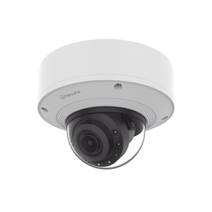 Cámara Domo 2MP Solid EDGE / Wisenet WAVE embebido / Antivandalica / Lente Motorizado de 4.38  A 9.33mm / P-Iris / WDR 120dB / 2TB SSD / IP66, IP67, IK10+, NEMA4X, IP6K9K