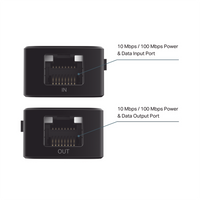 Extensor PoE 802.3 af/at / 2 puerto 10/100 Mbps / Plug and Play / Salida PoE Hasta 20W / Extensor Hasta 250 Metros