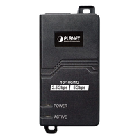 Inyector PoE 802.3 af/at, Hasta 30 W, con Puertos de 10/100/1000Mbps/ 2.5 Gbps/5 Gbps