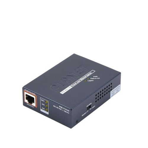 Inyector PoE 802.3af/at/bt , Hasta 95 Watts, Puerto Gigabit con Fuente Externa