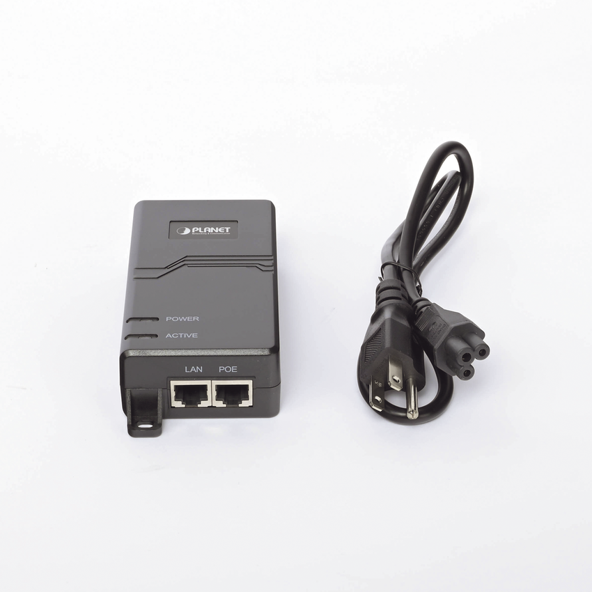 Inyector 802.3bt de 60W en 4-Pares UTP, Compatible con 802.3af/at Gigabit 10/100/1000 Mbps